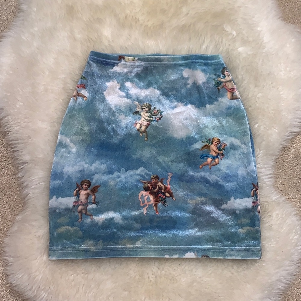 Velvet GRAPHIC skirt (never worn)